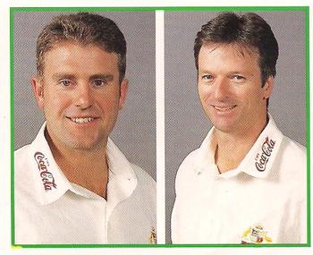 1997-98 Select Cricket Stickers #2 Mark Taylor / Steve Waugh Front