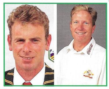 1997-98 Select Cricket Stickers #3 Paul Reiffel / Ian Healy Front