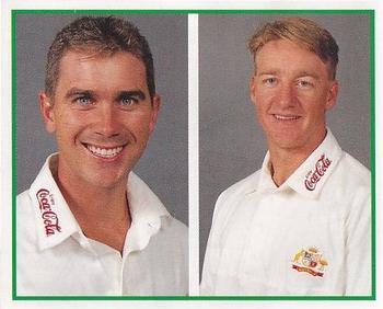 1997-98 Select Cricket Stickers #7 Justin Langer / Andy Bichel Front