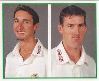 1997-98 Select Cricket Stickers #8 Jason Gillespie / Matthew Elliott Front