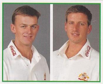 1997-98 Select Cricket Stickers #10 Adam Gilchrist / Michael Kasprowicz Front