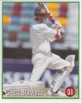 1997-98 Select Cricket Stickers #31 Greg Blewett Front