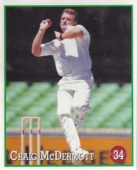 1997-98 Select Cricket Stickers #34 Craig McDermott Front