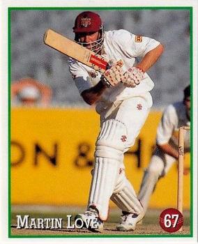 1997-98 Select Cricket Stickers #67 Martin Love Front