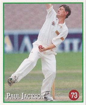 1997-98 Select Cricket Stickers #73 Paul Jackson Front