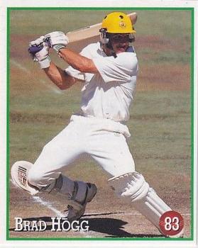 1997-98 Select Cricket Stickers #83 Brad Hogg Front