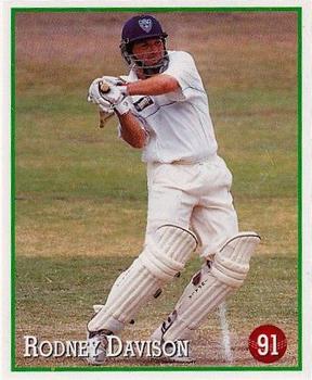 1997-98 Select Cricket Stickers #91 Rodney Davison Front