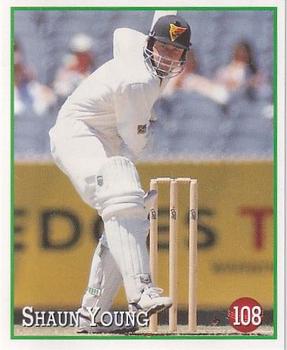 1997-98 Select Cricket Stickers #108 Shaun Young Front
