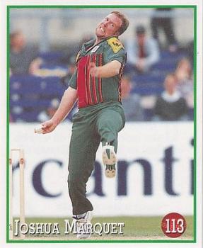 1997-98 Select Cricket Stickers #113 Joshua Marquet Front