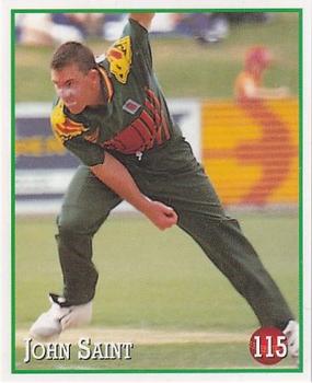 1997-98 Select Cricket Stickers #115 John Saint Front