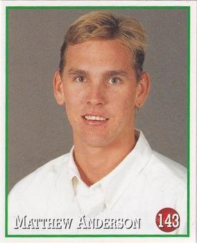 1997-98 Select Cricket Stickers #143 Matthew Anderson Front