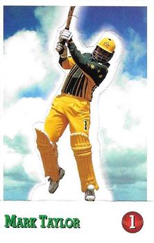 1997-98 Select Cricket Stickers - Stand Ups #1 Mark Taylor Front