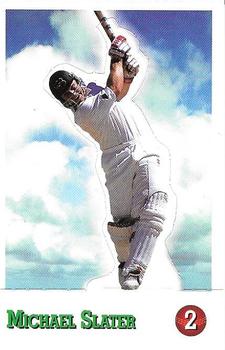 1997-98 Select Cricket Stickers - Stand Ups #2 Michael Slater Front