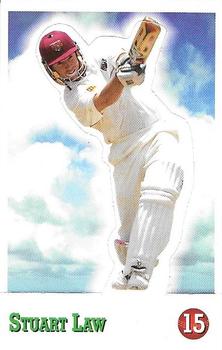 1997-98 Select Cricket Stickers - Stand Ups #15 Stuart Law Front