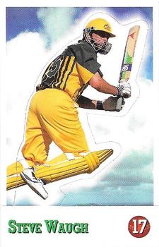 1997-98 Select Cricket Stickers - Stand Ups #17 Steve Waugh Front