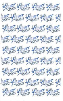 1997-98 Select Cricket Stickers - Stand Ups #19 Greg Blewett Back