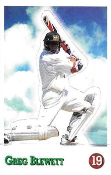 1997-98 Select Cricket Stickers - Stand Ups #19 Greg Blewett Front