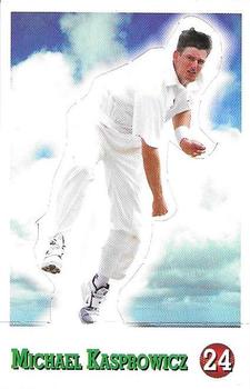 1997-98 Select Cricket Stickers - Stand Ups #24 Michael Kasprowicz Front