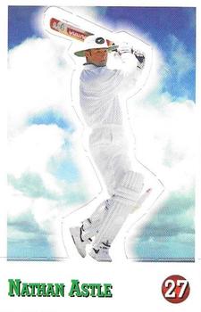 1997-98 Select Cricket Stickers - Stand Ups #27 Nathan Astle Front