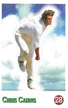 1997-98 Select Cricket Stickers - Stand Ups #28 Chris Cairns Front