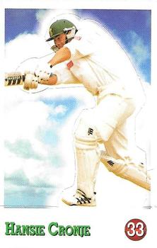 1997-98 Select Cricket Stickers - Stand Ups #33 Hansie Cronje Front