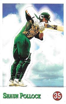 1997-98 Select Cricket Stickers - Stand Ups #35 Shaun Pollock Front
