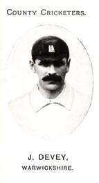 1987 Nostalgia 1907 Taddy & Co. Warwickshire County Cricketers (Reprint) #NNO Jack Devey Front