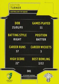 2020-21 TLA Cricket Traders #041 Ashton Turner Back