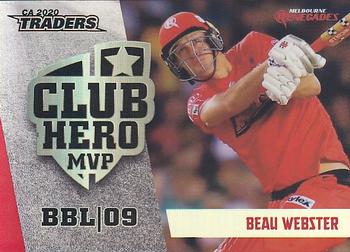 2020-21 TLA Cricket Traders - Club Heroes #CH 07 Beau Webster Front