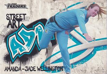2020-21 TLA Cricket Traders - Street Art #SA 03 Amanda-Jade Wellington Front