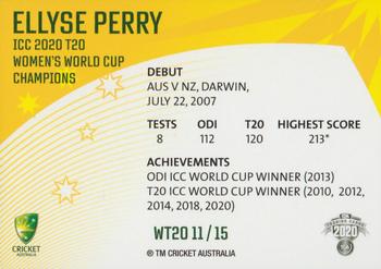 2020-21 TLA Cricket Traders - Women's T20 #WT20 11 Ellyse Perry Back