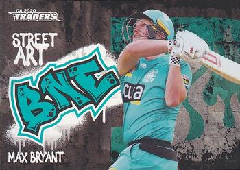 2020-21 TLA Cricket Traders - Street Art Black #SABK 06 Max Bryant Front