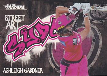 2020-21 TLA Cricket Traders - Street Art Black #SABK 15 Ashleigh Gardner Front