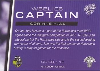 2020-21 TLA Cricket Traders - Captains #CC 08 Corinne Hall Back
