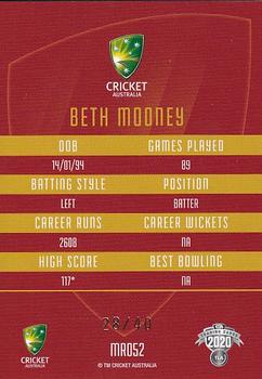 2020-21 TLA Cricket Traders - Mojo Ruby #MR052 Beth Mooney Back