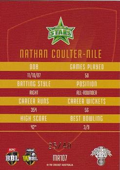 2020-21 TLA Cricket Traders - Mojo Ruby #MR107 Nathan Coulter-Nile Back