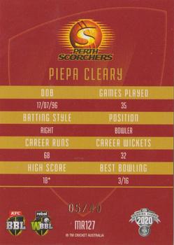 2020-21 TLA Cricket Traders - Mojo Ruby #MR127 Piepa Cleary Back