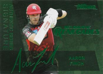 2020-21 TLA Cricket Traders - Authentics Green #ASG 5 Aaron Finch Front