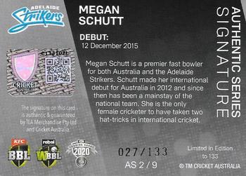 2020-21 TLA Cricket Traders - Authentics #AS 2 Megan Schutt Back