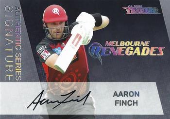 2020-21 TLA Cricket Traders - Authentics #AS 5 Aaron Finch Front