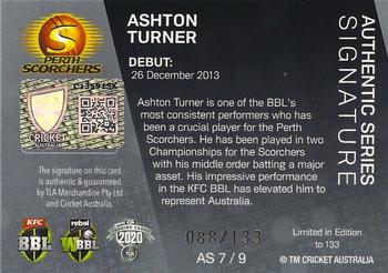 2020-21 TLA Cricket Traders - Authentics #AS 7 Ashton Turner Back