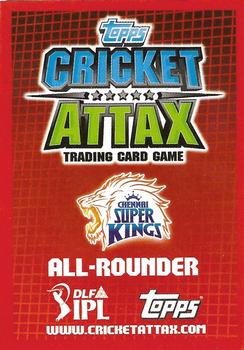 2012 Topps Cricket Attax IPL #NNO Albie Morkel Back