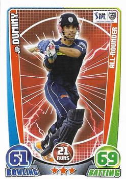 2012 Topps Cricket Attax IPL #NNO JP Duminy Front