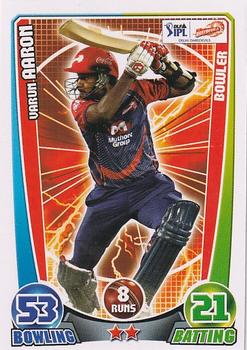 2012 Topps Cricket Attax IPL #NNO Varun Aaron Front