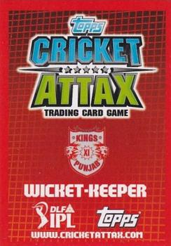 2012 Topps Cricket Attax IPL #NNO Adam Gilchrist Back