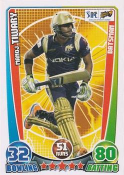 2012 Topps Cricket Attax IPL #NNO Manoj Tiwary Front