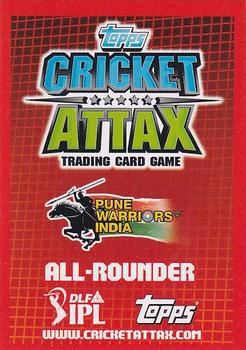 2012 Topps Cricket Attax IPL #NNO Shrikant Wagh Back