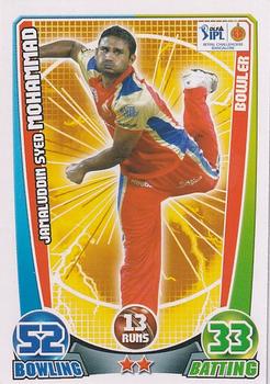 2012 Topps Cricket Attax IPL #NNO Jamaluddin Syed Mohammad Front