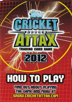2012 Topps Cricket Attax IPL #NNO How to Play Front