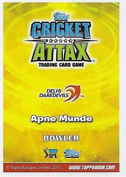 2016-17 Topps Cricket Attax IPL #5 Amit Mishra Back